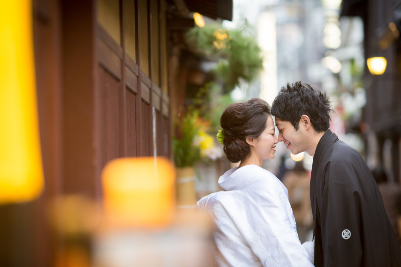 おでこをくっつけて♡