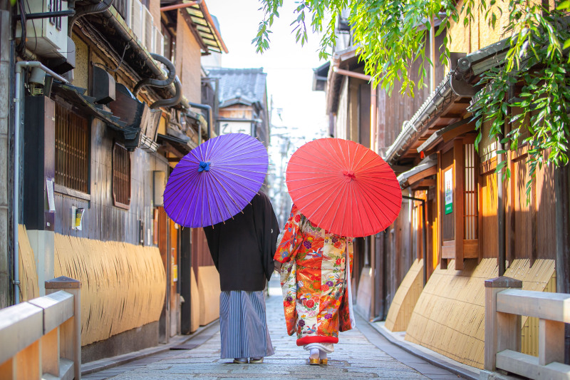 和傘がにんき！