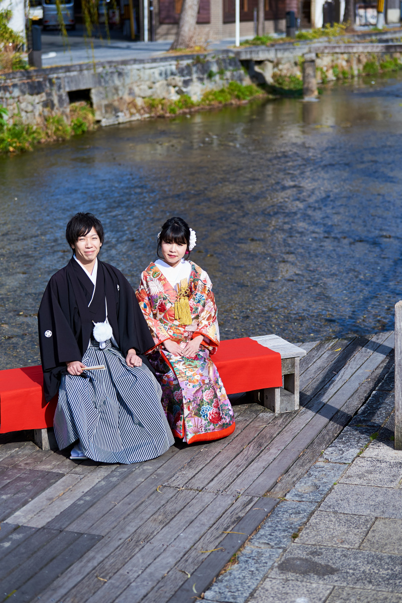 川もバックに♪