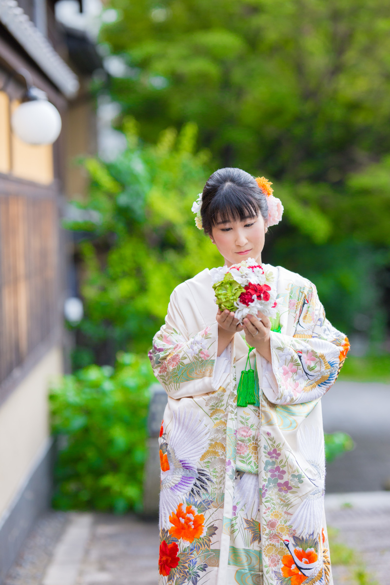 ブーケを見つめて。。。