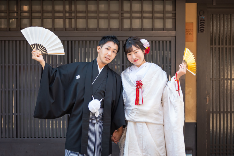 お扇子で遊んで