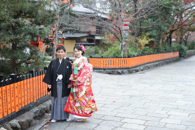 朝早くの祇園で