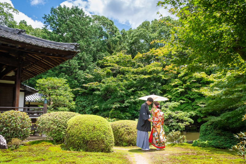 自然に囲まれた二人❤