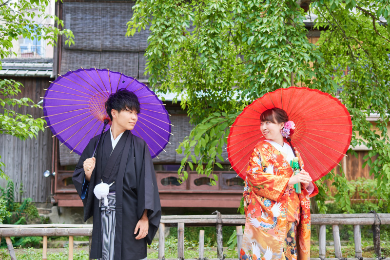 緑で溢れる祇園