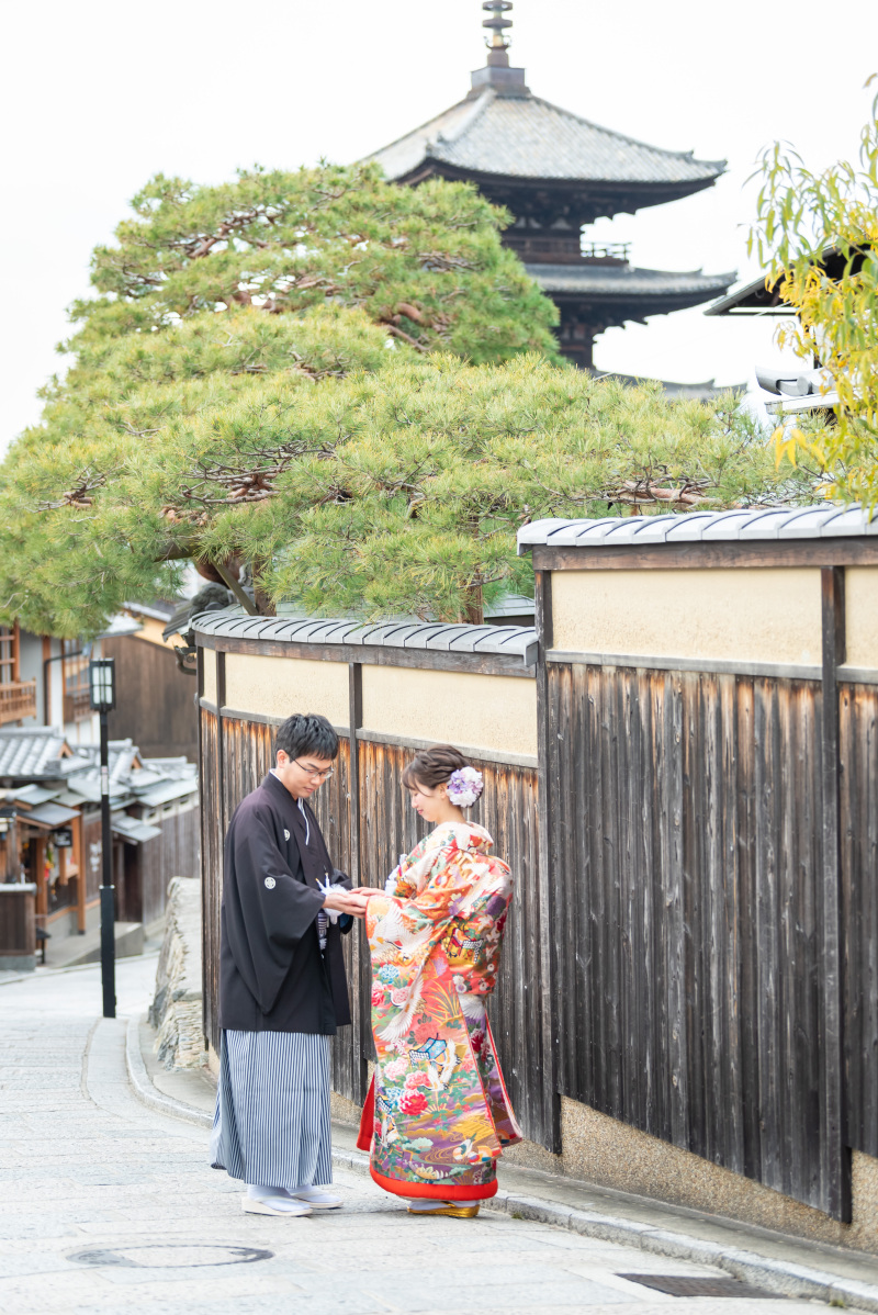 八坂の塔は色打掛