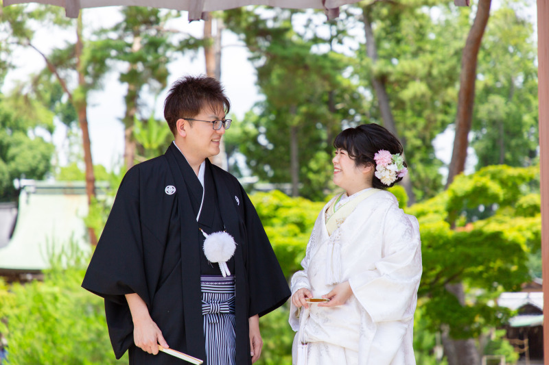 新緑のなかの挙式♪