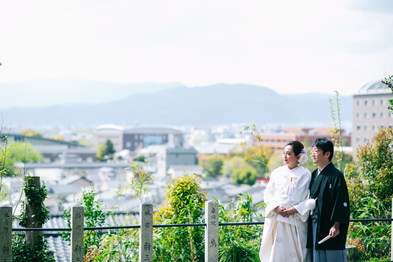 壮大な景色の中で。