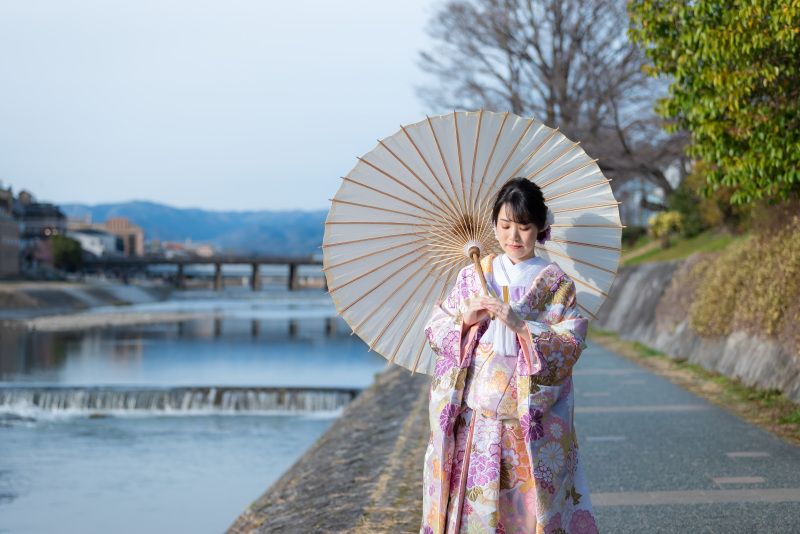 水面に映る景色