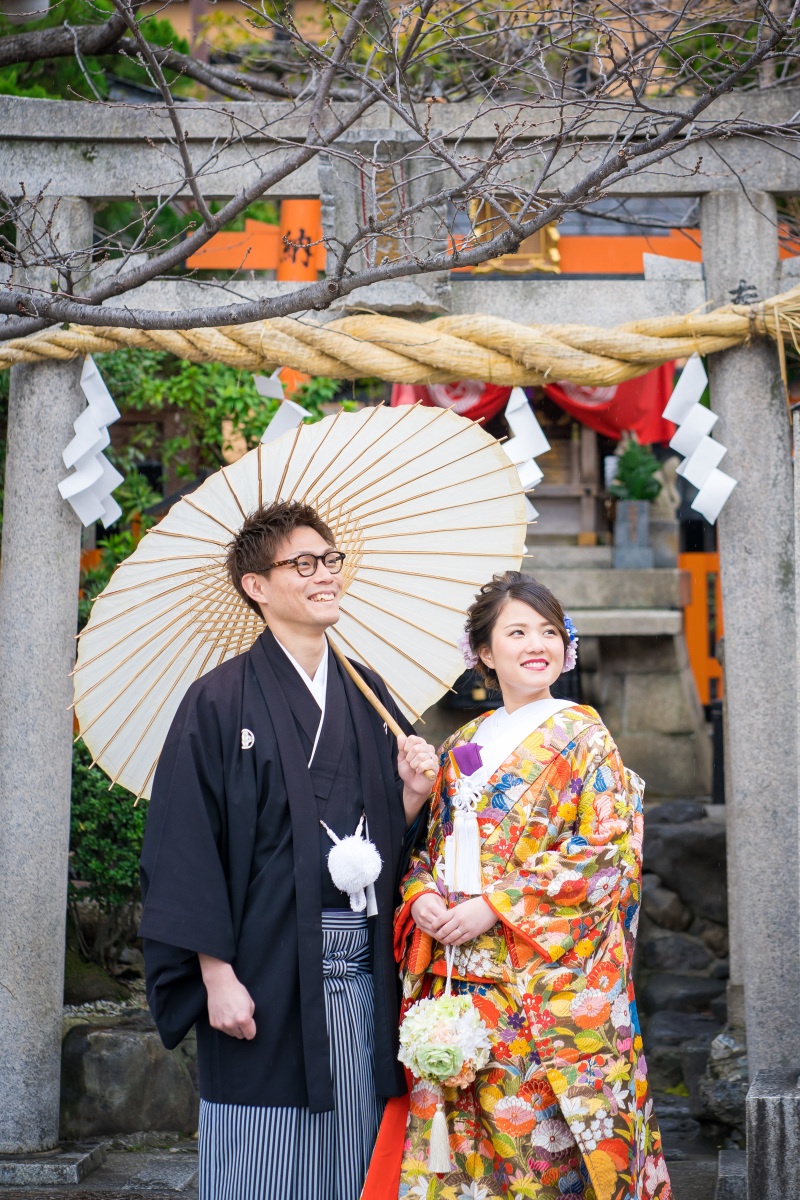 辰巳大明神をバックに♡