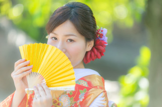 綺麗な新婦様の一人ショット