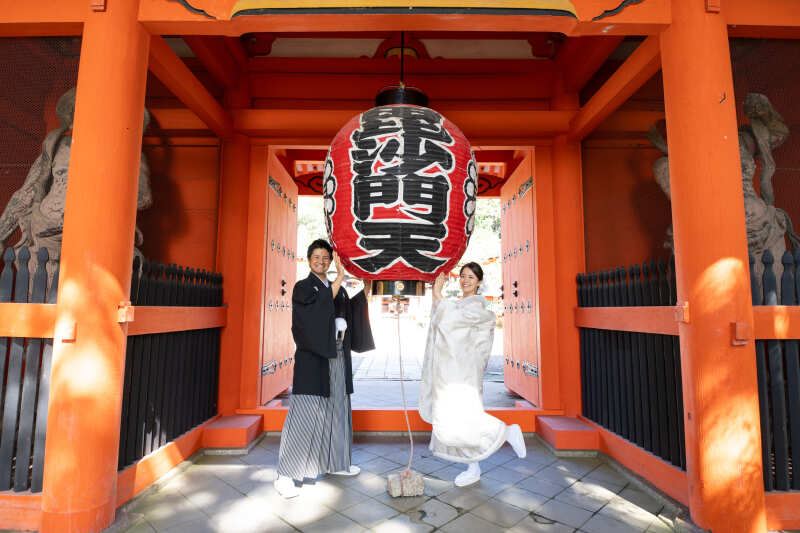 大提灯とともに