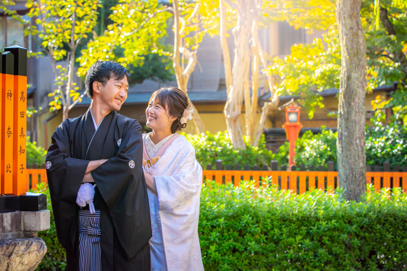 見つめあう笑顔