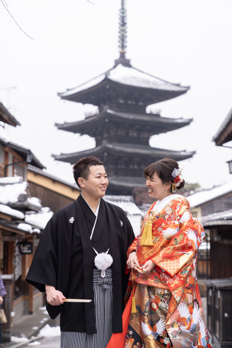 寒くても二人なら平気！