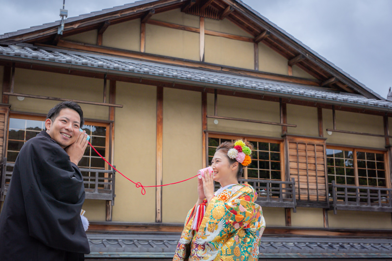 お手製の糸電話♡