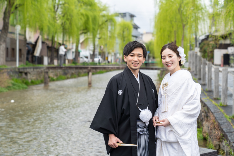 雨上がりで白川も少し濁っていますが、へっちゃら!