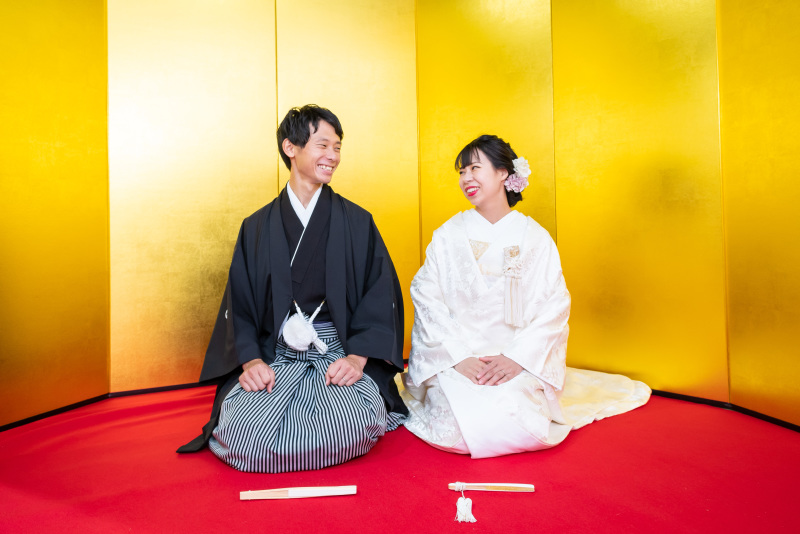 白無垢に羽織替え