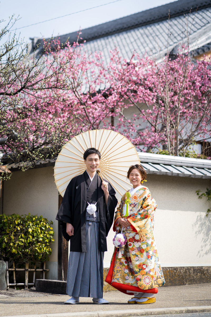 八重桜とともに