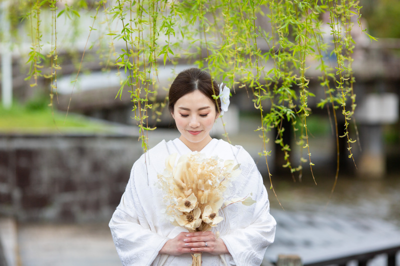 グリーンのシャワーのようにきらきら降りかかる若芽