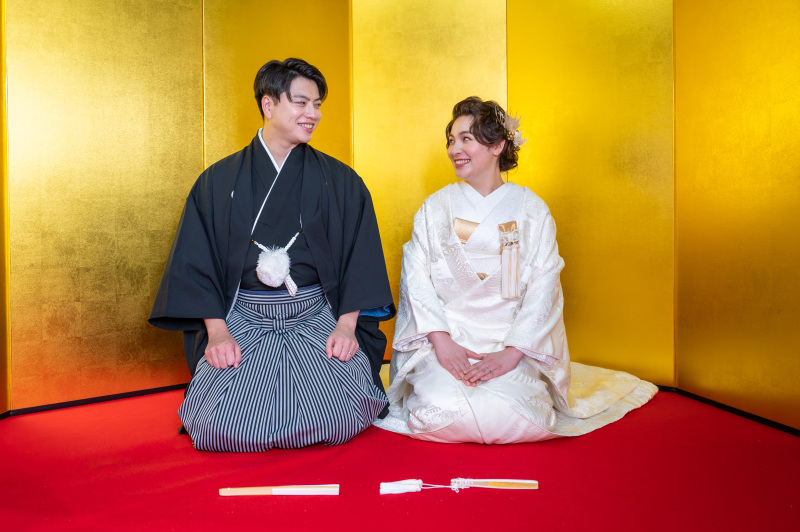 白無垢で和室撮影