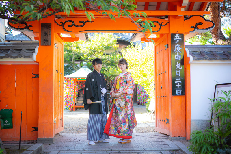 八坂庚申堂にて