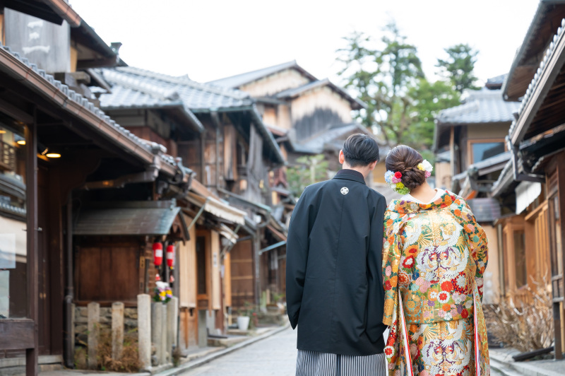 今度はバックショットからのお二人