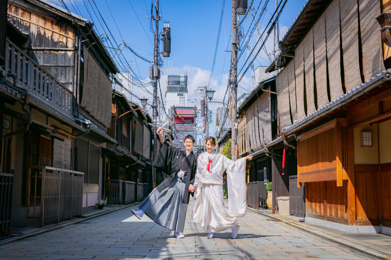 通りの真ん中で☆