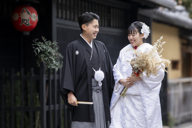 歴史ある町並みで