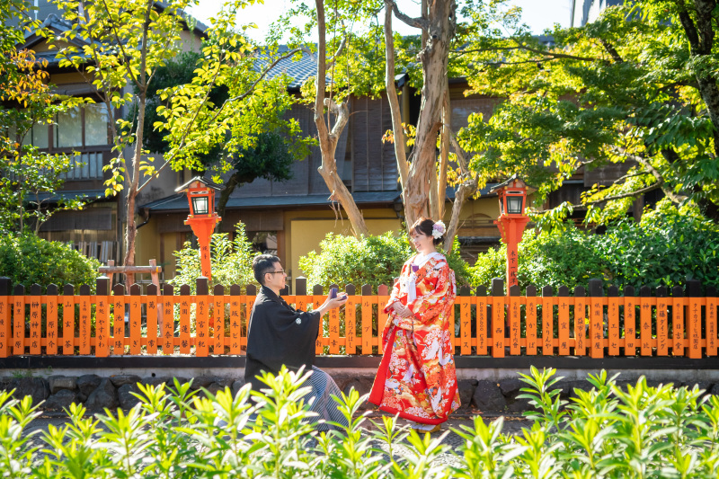 祇園でプロポーズ