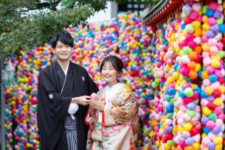 【八坂の塔&随心院】鮮やかなお寺で前撮り