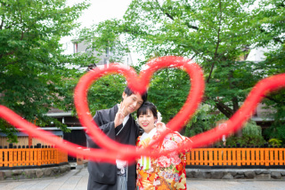 新作の打掛で可愛く❤