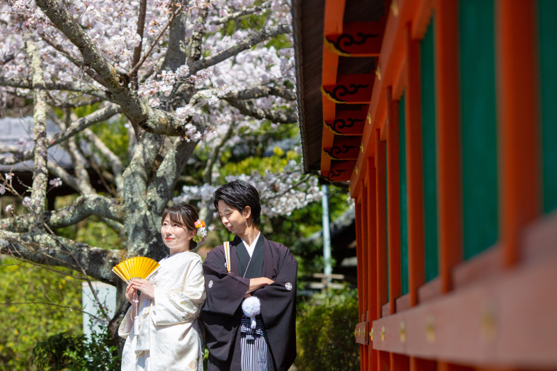 定番の立ち位置で遠近感を狙って