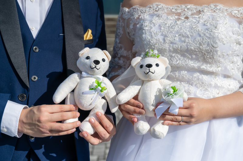 お二人の思い出のグッズと一緒に撮影もできます!