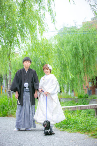 ワンちゃんと♡