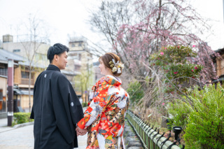 桜シーズン初めの祇園♪