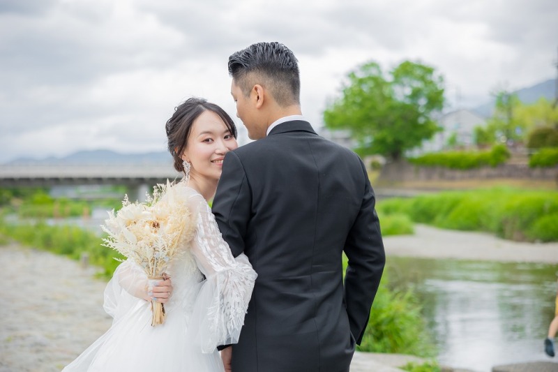 振り返りショット