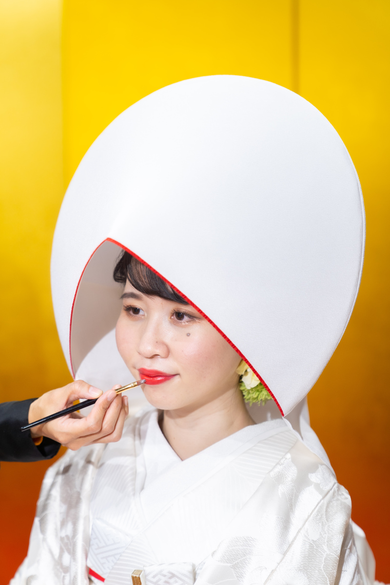 変わり洋髪綿帽子