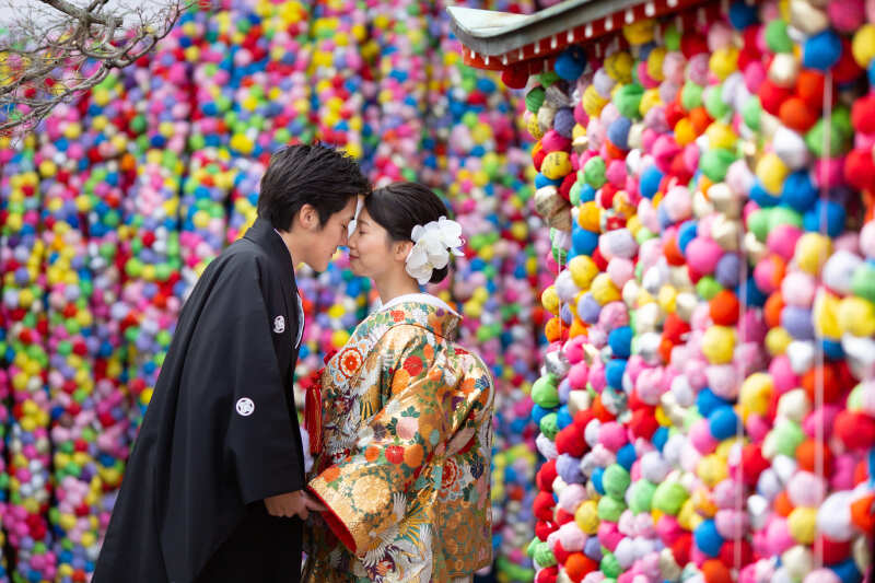 カラフルな背景に