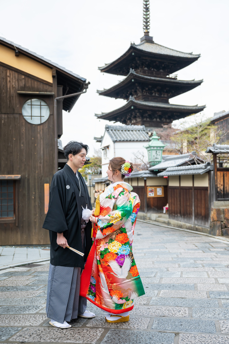 2月の八坂は人も少な目