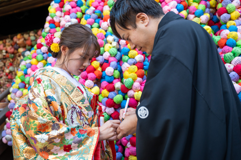 記入担当は新郎様