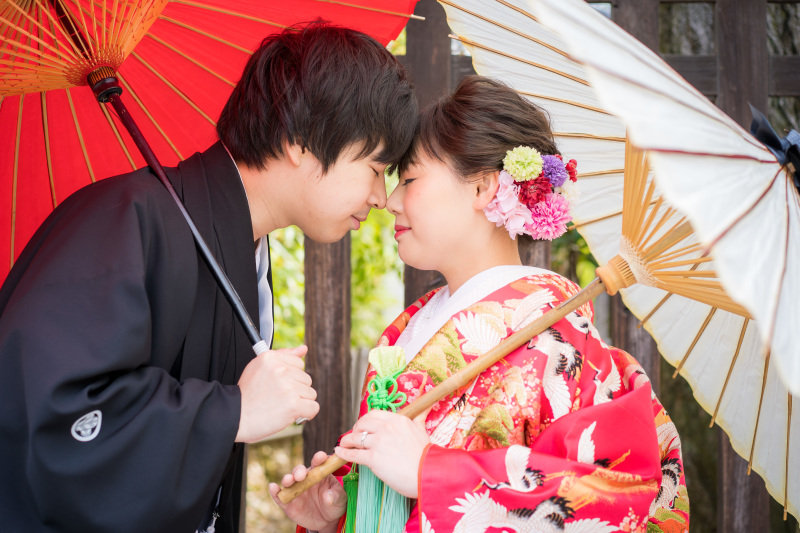 おでことおでこ。