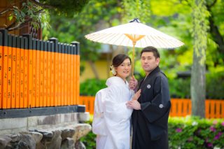 祇園で和装前撮り♪