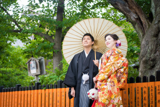 京都らしい町並みで