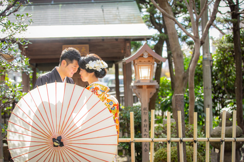 おでこをくっつけて♡