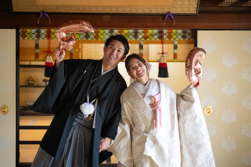 からの風船持ち