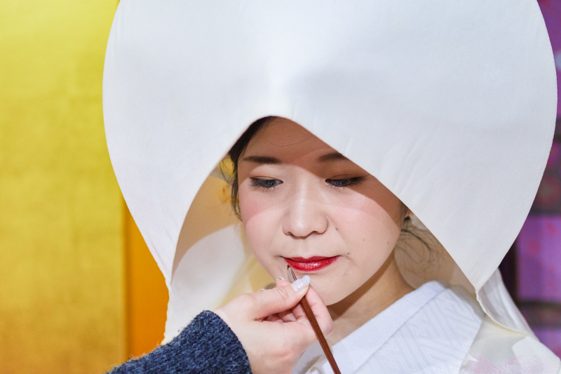 お支度シーン。