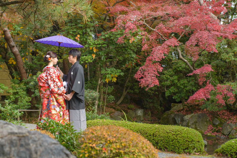 紅葉の中で・・・