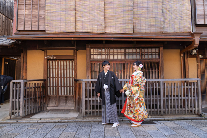 町屋の散歩風景