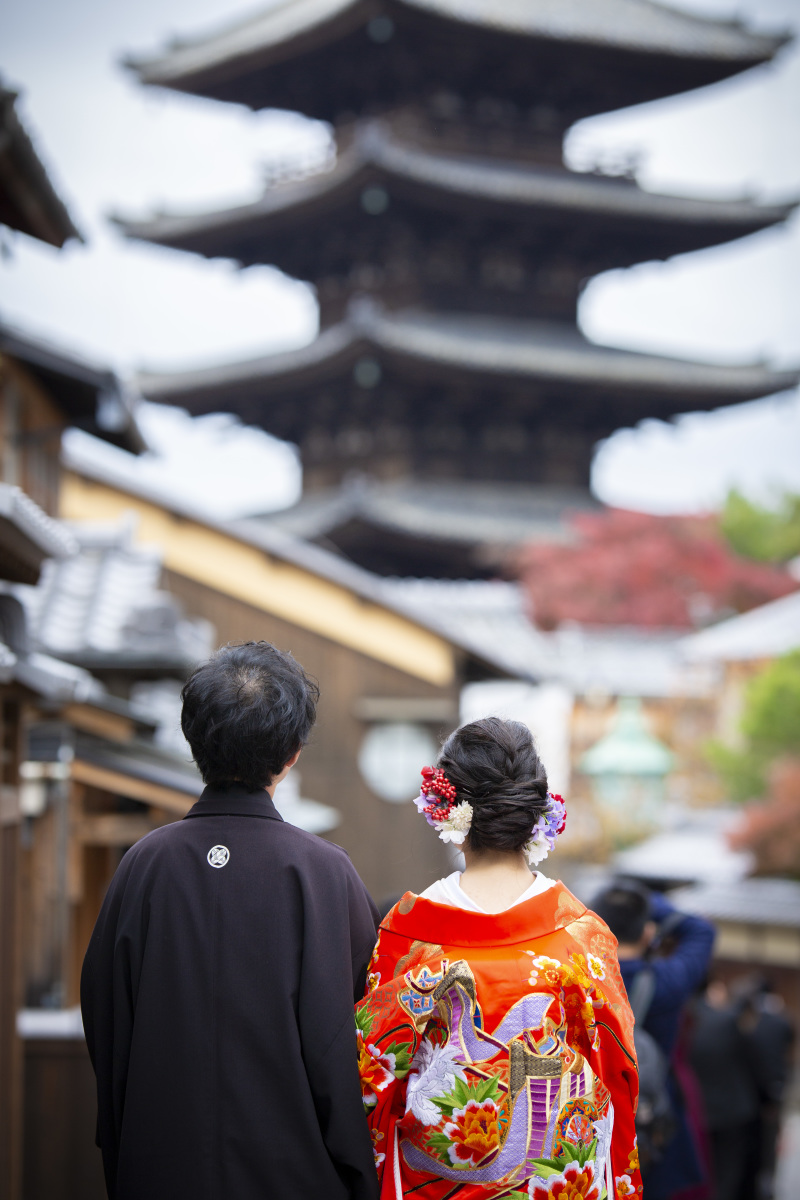 後ろ姿ショットも