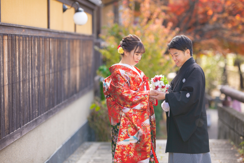 ブーケを使って。