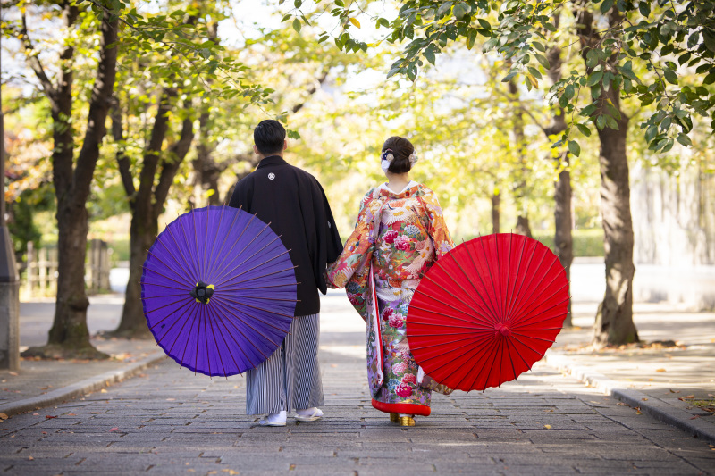 後ろ姿と番傘★